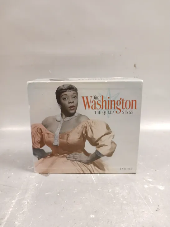 DINAH WASHINGTON THE QUEEN SINGS 4 CD BOX SET 