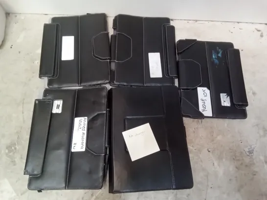 BOX OF 5 LEATHER TABLET CASES/COVERS