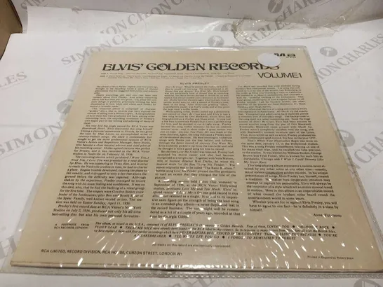 ELVIS' GOLDEN RECORDS VOLUME 1 RCA VINYL