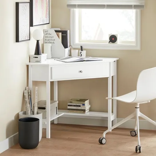 BOXED STRASBOURG CORNER WRITING DESK - WHITE (1 BOX)