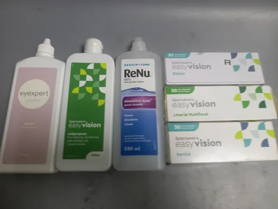 LOT OF ASSORTED EYE CARE ITEMS TO INCLUDE SPECSAVERS, EYE EXPERT AND BAUSCH & LOMB