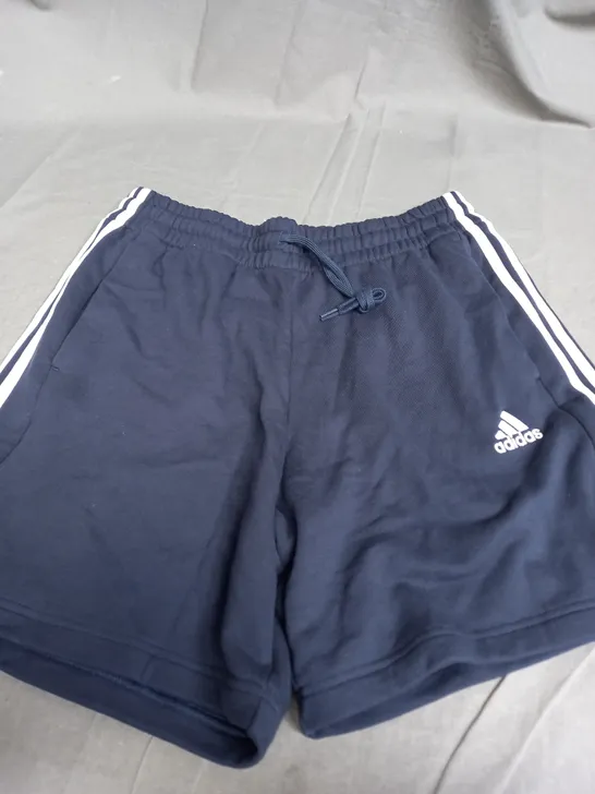 ADIDAS NAVY JOGGER SHORTS - LARGE