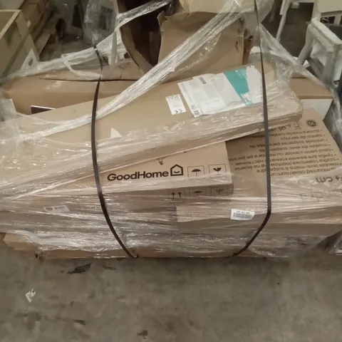 PALLET OF ASSORTED BATHROOM FURNITURE AND ACCESSORIES 