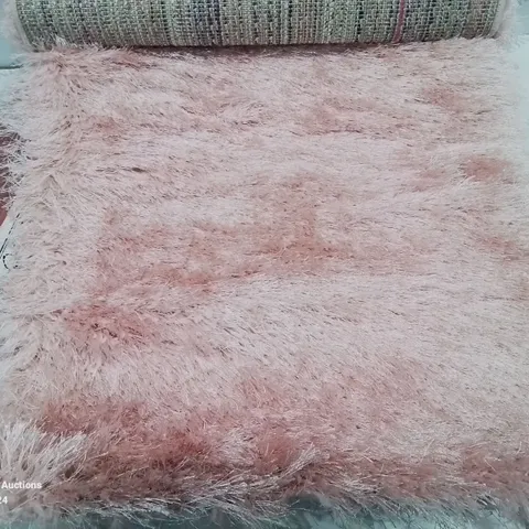 BRAND NEW PACO HOME 300 GLAMOUR PINK/ROSE 60X100CM SHAGGY RUG