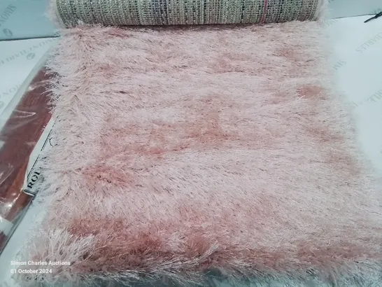 BRAND NEW PACO HOME 300 GLAMOUR PINK/ROSE 60X100CM SHAGGY RUG