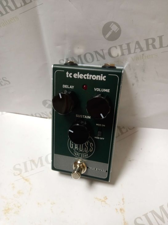 TC ELECTRONIC GAUSS TAPE ECHO SUPER-SATURATED TAPE ECHO PEDAL