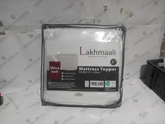 LAKHMAALI ULTRA SOFT MATTRESS TOPPER DOUBLE 137/190CM