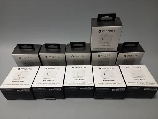 APPROXIMATELY 10 BOXED MOPHIE WALL ADAPTERS FOR USB-C