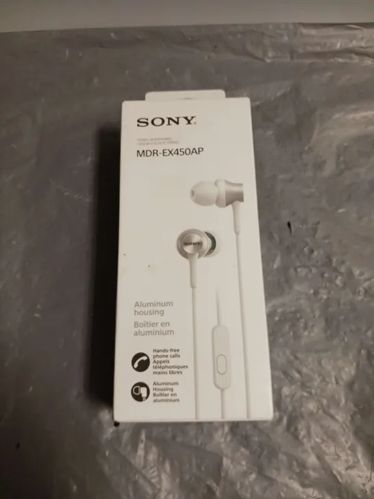 BOXED SONY STEREO HEADPHONES MDR-EX450AP