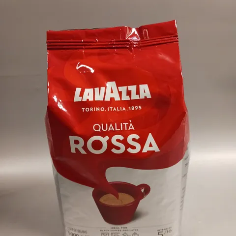6 X SEALED PACKETS OF LAVAZZA QUALITA ROSSA COFFEE BEANS - 6 X 1KG