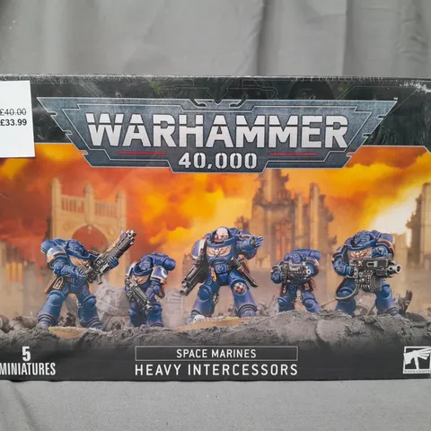 BOXED WARHAMMER 40K SPACE MARINES - HEAVY INTERCESSORS (PACK OF 5 MINIATURES)