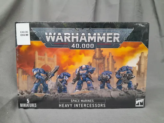 BOXED WARHAMMER 40K SPACE MARINES - HEAVY INTERCESSORS (PACK OF 5 MINIATURES)