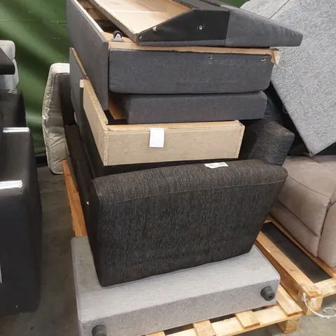 APPROXIMATELY THREE ASSORTED UPHOLSTERY SECTIONS