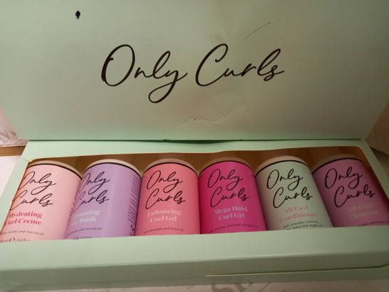 ONLY CURLS BOX SET OF 6 WASHES, GELS AND CREAMS