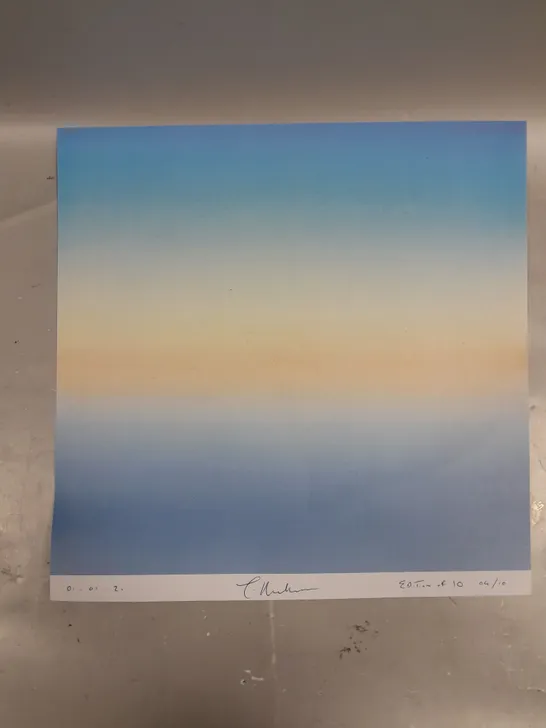 SIGNED LIMITED EDITION UNIQUE COLOUR GRADIENTS PRINT 4/10