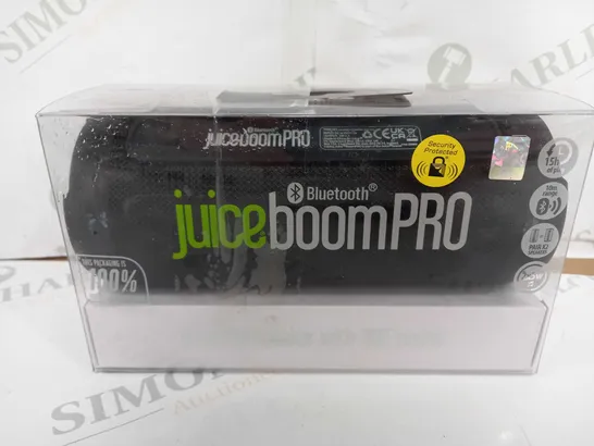 BOXED JUICEBOOMPRO PORTABLE BLUETOOTH SPEAKER 