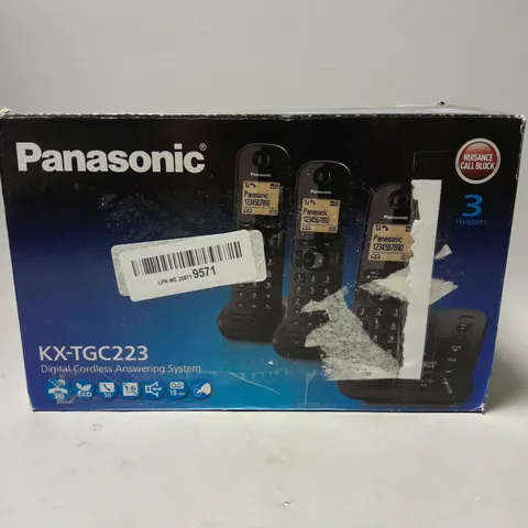 PANASONIC KX-TGC223EB DECT CORDLESS PHONE WITH ANSWERING MACHINE