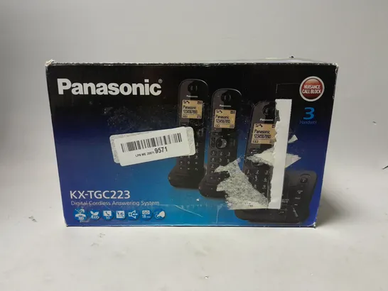 PANASONIC KX-TGC223EB DECT CORDLESS PHONE WITH ANSWERING MACHINE