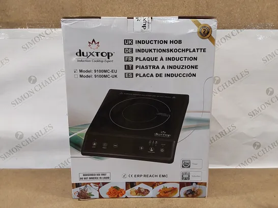 BRAND NEW BOXED DUXTOP INDUCTION HOB 9100MC 2100W COOKTOP (1 BOX)