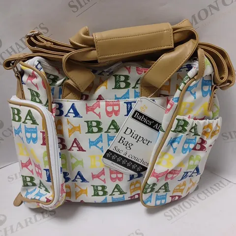 BABIES ALLEY DIAPER BAG 