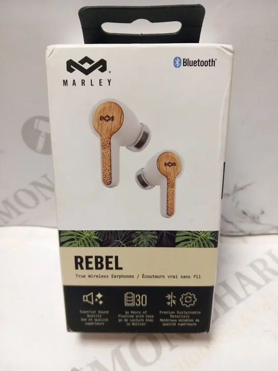 BOXED HOUSE OF MARLEY REBEL TRUE WIRELESS EARPHONES