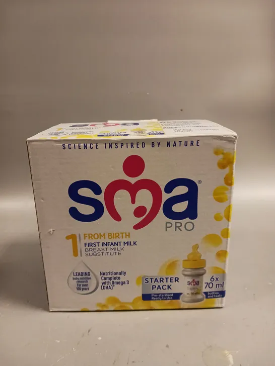 BOXED SMA PRO FIRST INFANT MILK STARTER PACK (6X70ML) 