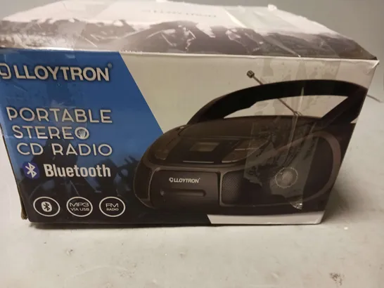 LLOYTRON BLUETOOTH PORTABLE STEREO CD RADIO 