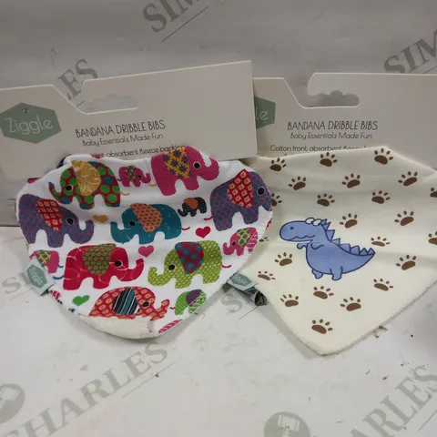 ZIGGLE BANDANA DRIBBLE BIBS