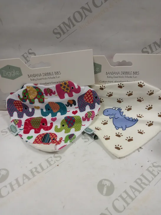 ZIGGLE BANDANA DRIBBLE BIBS