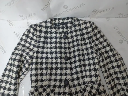 ZARA HOUNDSTOOTH JACKET 