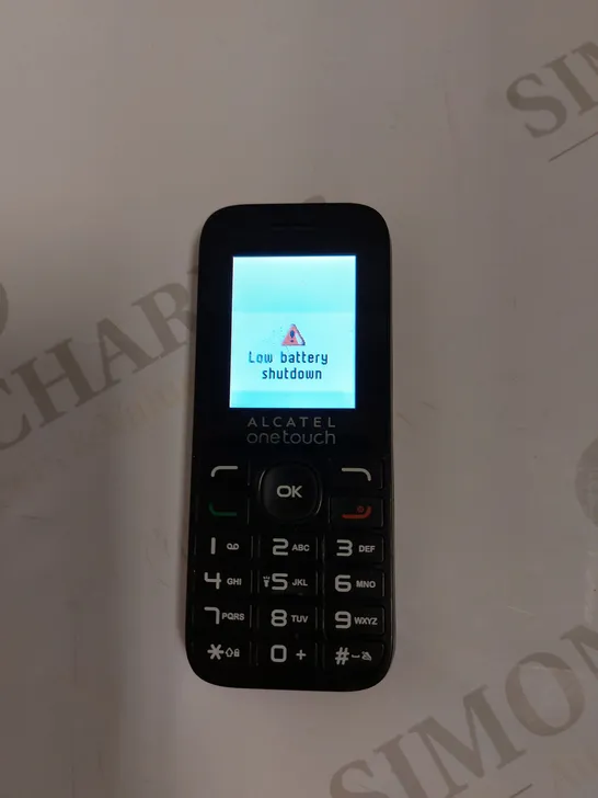 ALCATEL ONETOUCH BLACK MOBILE PHONE