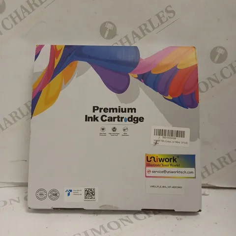 BOXED UNIWORK PREMIUM INK CARTRIDGES - 12 CARTRIDGE'S.  