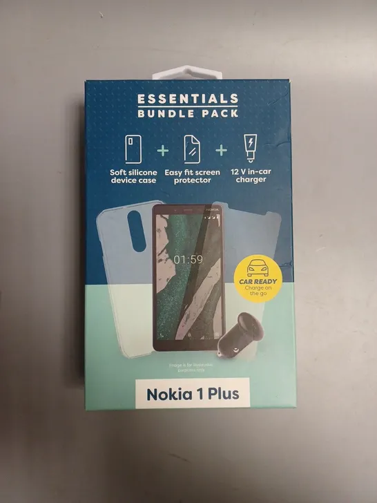 APPROXIMATELY 30 BRAND NEW BOXED ESSENTIAL BUNDLE PACKS FOR NOKIA 1 PLUS