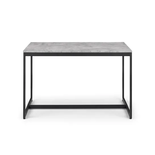 BOXED DINING TABLE - BLACK/CONCRETE 