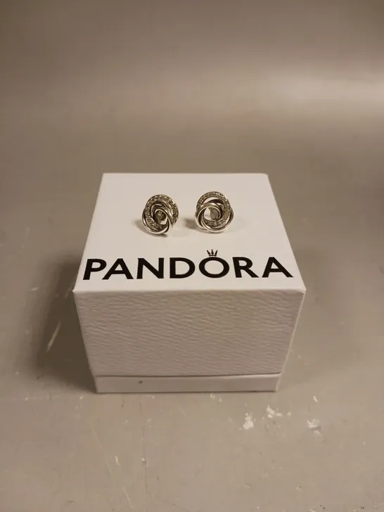 PANDORA FAMILY ALWAYS ENCIRCLED STUD EARRINGS