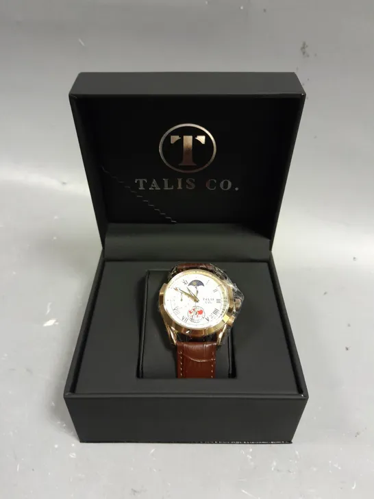 TALIS CO 7120 CHRONOGRAPH WATCH MOON PHASE MOVEMENT