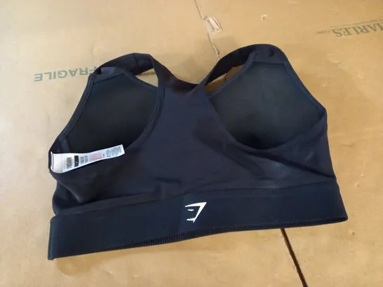 GYMSHARK BLACK TRAINING BRAS - S