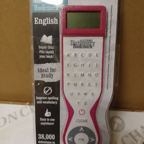 IF ELECTRONIC DICTIONARY BOOKMARK - ENGLISH, PINK