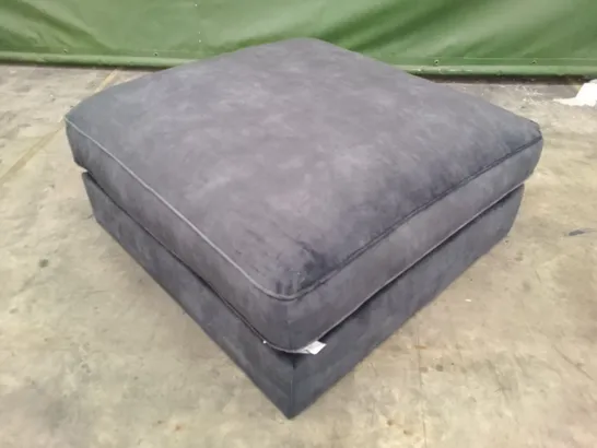 QUALITY DESIGNER SOFOLOGY EMPEROR FOOTSTOOL - CHARCOAL FABRIC 