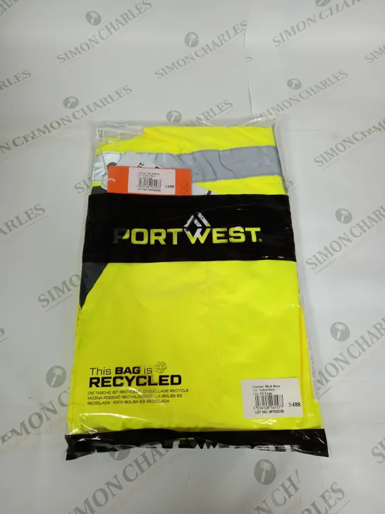 PORTWEST CONTRAST BIB AND BRACE SIZE XXL