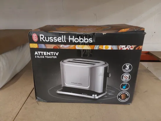 BOXED RUSSELL HOBBS 26210 ATTENTIV 2 SLICE TOASTER 