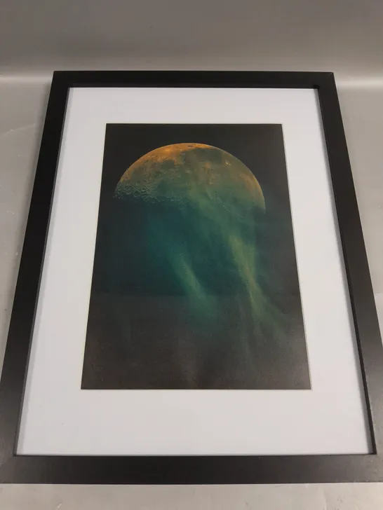 FRAMED ABSTRACT MOON PRINT 