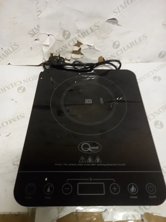 QUEST 35839 SINGLE DIGITAL INDUCTION CERAMIC PORTABLE HOB HOT PLATE