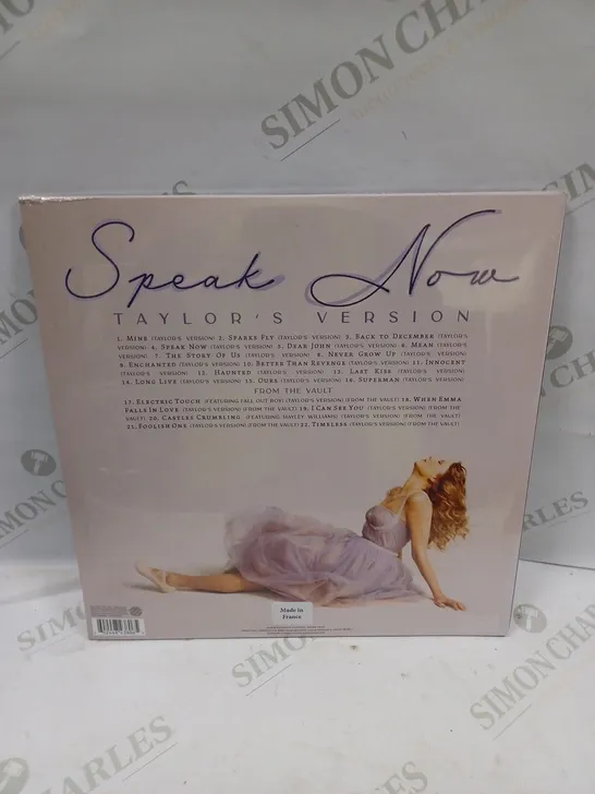 TAYLOR SWIFT SEALED SPEAK NOW - TAYLOR'S VERSION VIYNL 3LP'S LIMITED EDITION MARBLED VIYNL