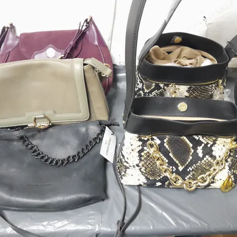 LOT OF 5 ASSORTED DESIGNER BAGS TO INCLUDE AMANDA WAKELEY, AIMEE KESTENBERG AND PAUL COSTELLO