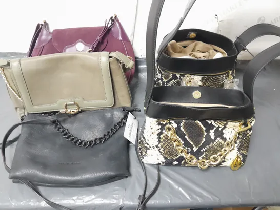 LOT OF 5 ASSORTED DESIGNER BAGS TO INCLUDE AMANDA WAKELEY, AIMEE KESTENBERG AND PAUL COSTELLO