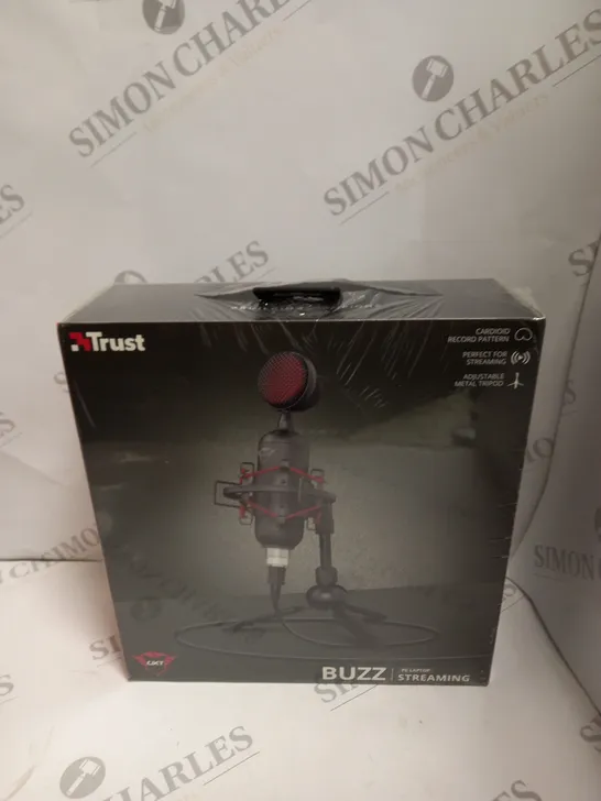 BOXED SEALED TRUST BUZZ STREAMING MICROPHONE 