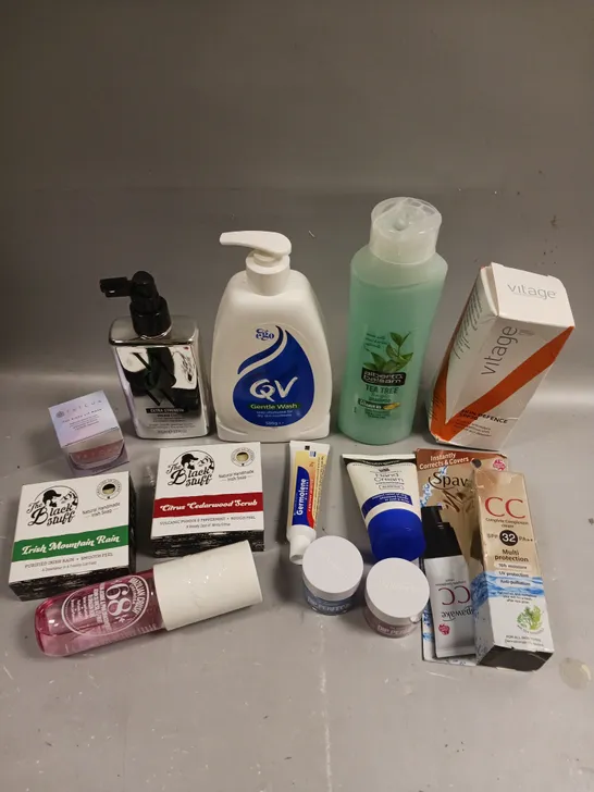 APPROXIMATELY 20 ASSORTED HEALTH & BEAUTY PRODUCTS TO INCLUDE EGO GENTLE WASH, NEUTROGENA HAND CREAM, TATCHA LIP MASK ETC 