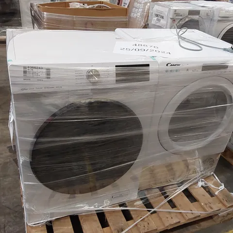 PALLET OF CANDY SMART PRO HEAT PUMP TUMBLE DRYER WHITE AND HISENSE FREESTANDING 10 KG WASHER DRYER WHITE