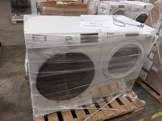 PALLET OF CANDY SMART PRO HEAT PUMP TUMBLE DRYER WHITE AND HISENSE FREESTANDING 10 KG WASHER DRYER WHITE